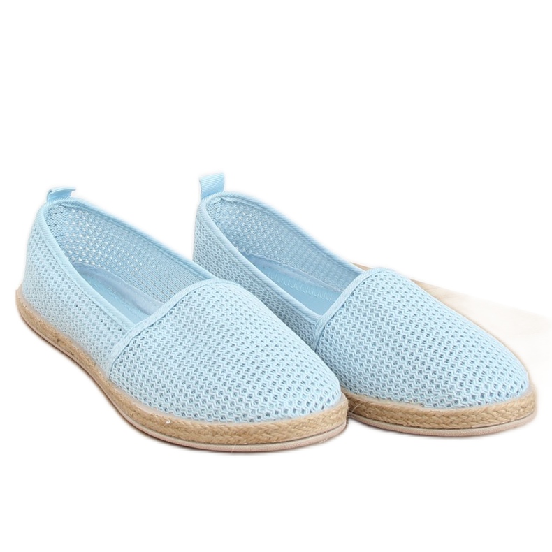 Espadrile s plavom mrežom JX1029 L.BLUE plava