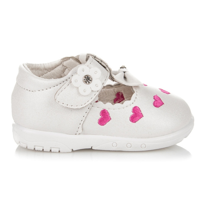 Papuče u srcima bijela