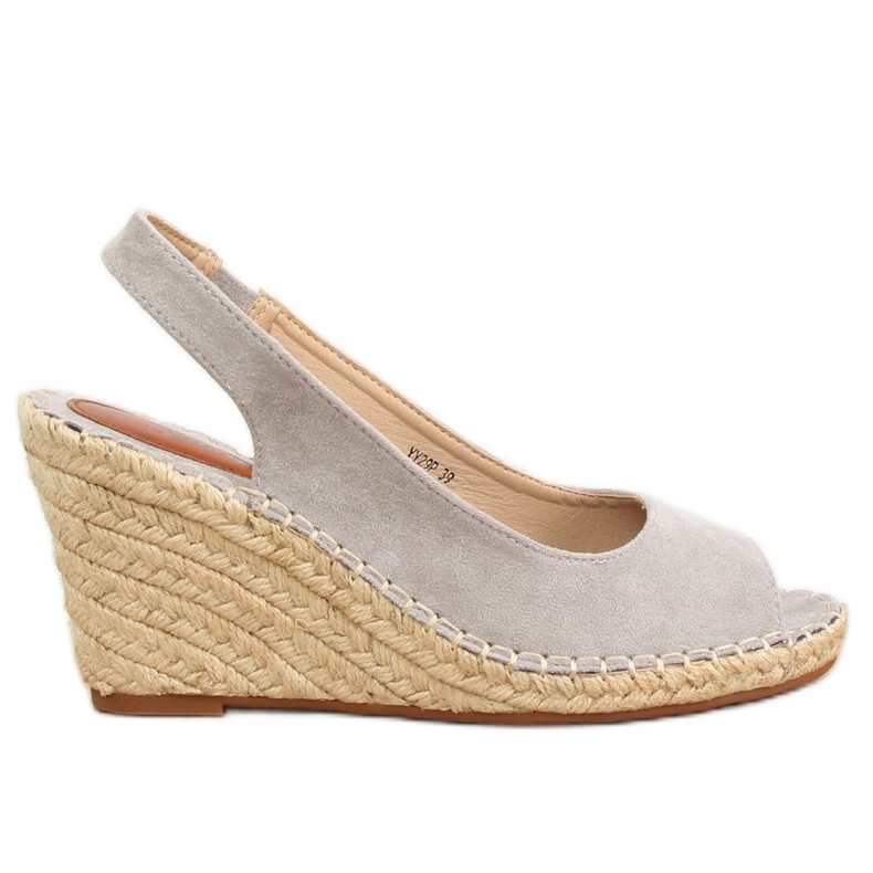 Sive espadrile na klinovima YY29P Siva