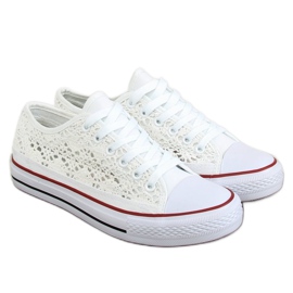 Bijele tenisice od čipke NB282P Bijele bijela
