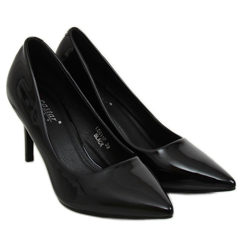 Crne ženske štikle LE011P Crne crno