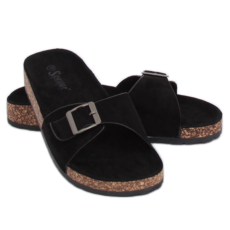 Crna antilop CK61P Crne papuče crno