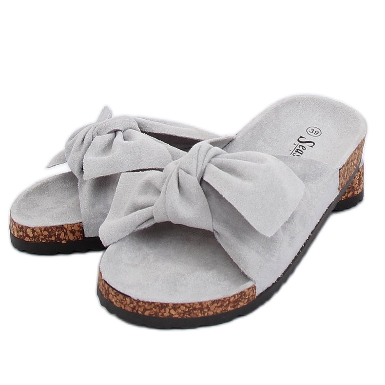 Siva Suede sive papuče CK02P Siva