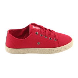 Balerinke espadrile ženske cipele crvena Big star 274424
