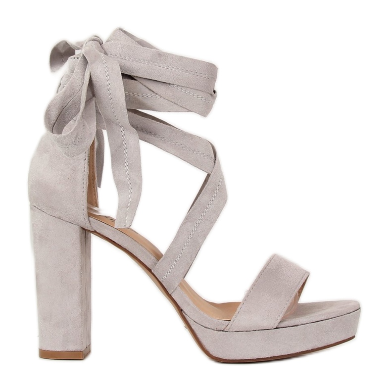 Sive sandale na sivoj platformi NC805 Grey siva