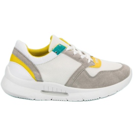 Sportske cipele na vezanje bijela višebojan