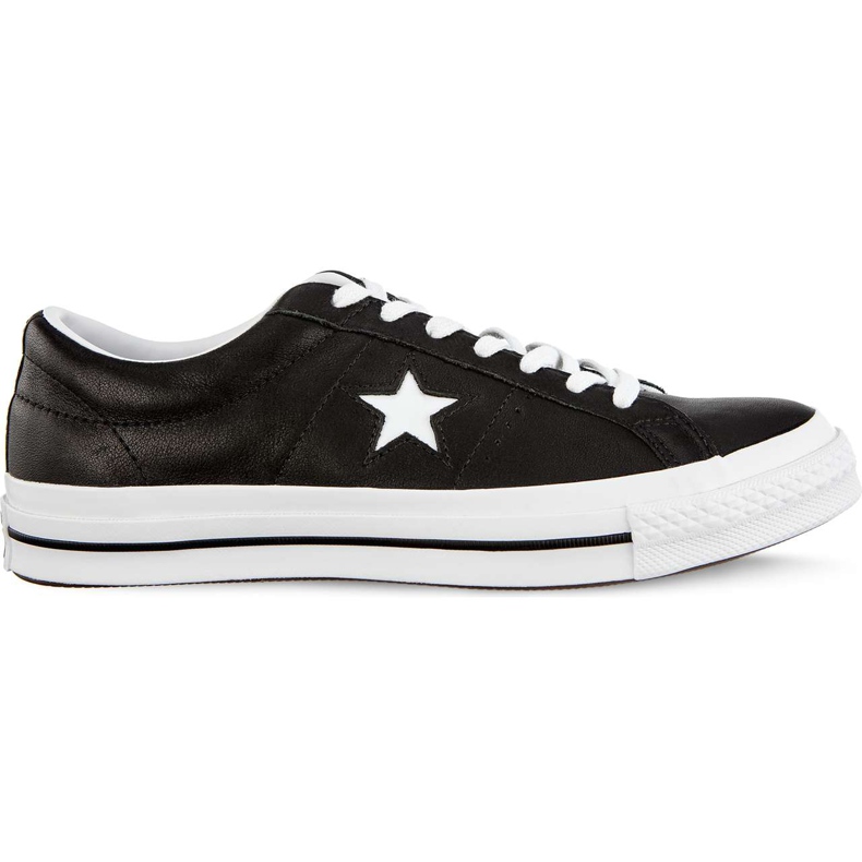 Converse Jedna zvijezda Ox C163385 Crna Bijela Bijela crno