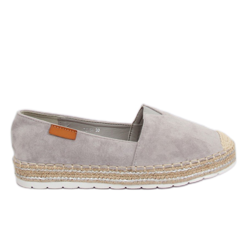 Espadrile od sivog antilopa RC-61 Siva