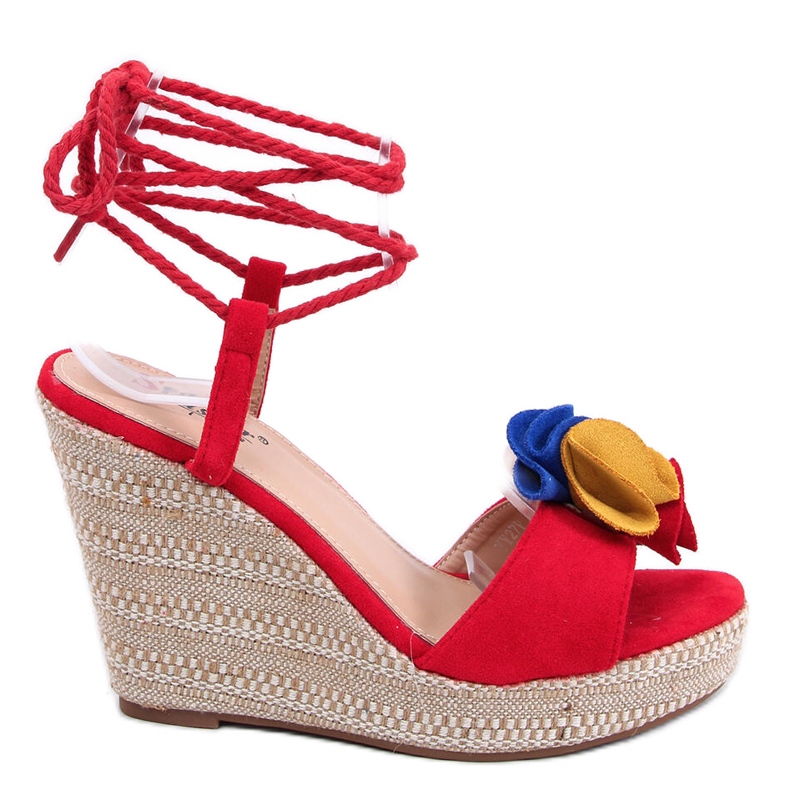 Crvene sandale na klin YY27P Crvene crvena