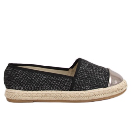 Crne platnene espadrile A-9267 Crne crna
