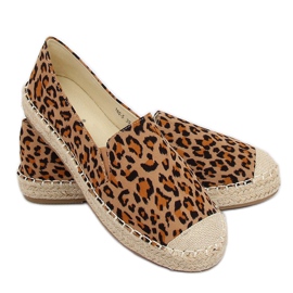 Ženske espadrile leopard 180-5 Leopard smeđa višebojan