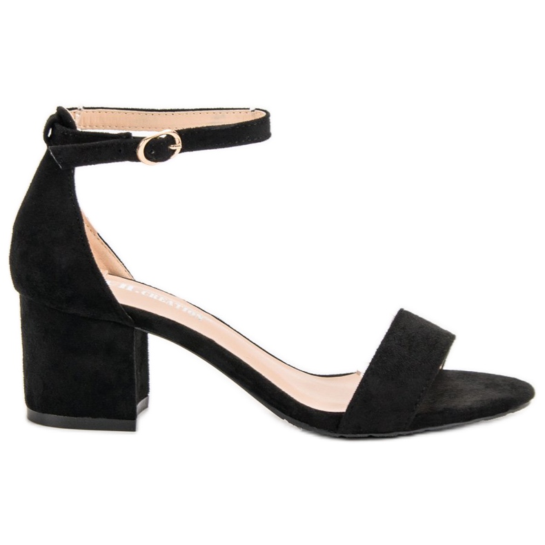 Ch. Creation Klasične sandale na šanku crno