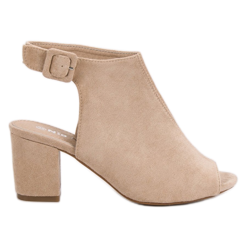 Nio Nio Sandale izgrađene na šanku smeđa