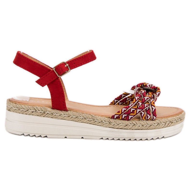 Ch. Creation Modne sandale Espadrilles crvena