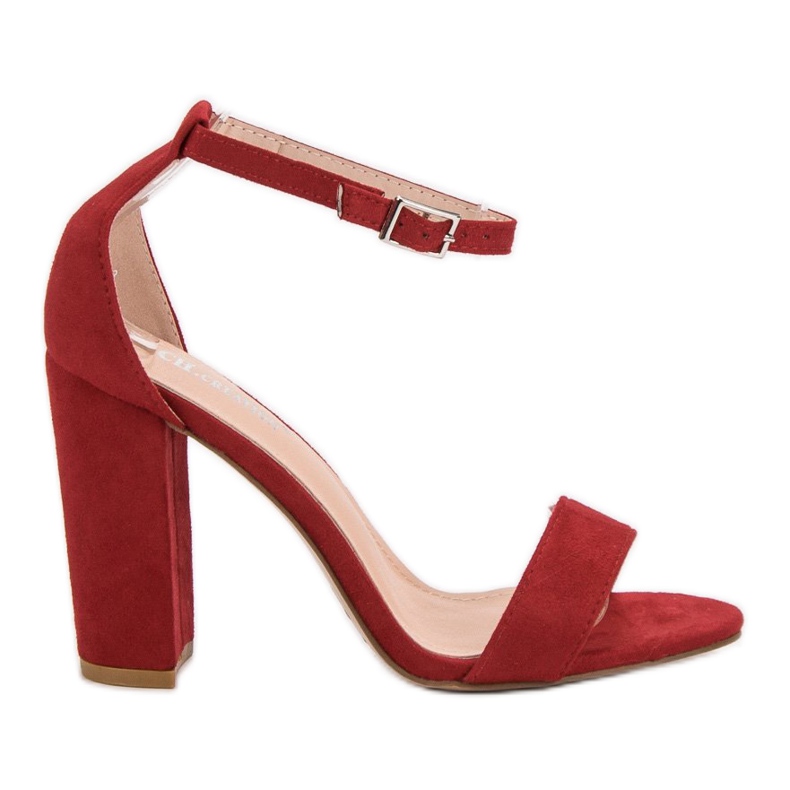 Ch. Creation Crvene sandale na šanku crvena
