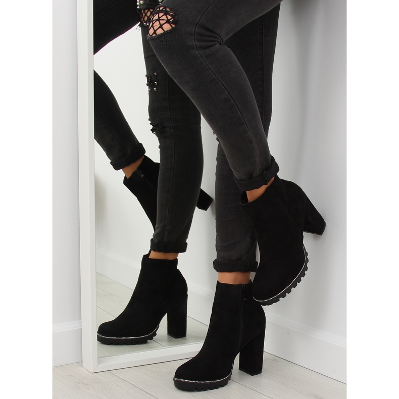 Crna Visoka potpetica crna 58-581 Crna II-GAT crno