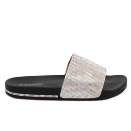 Crne BG21P Crne papuče s kubičnim cirkonijem crna