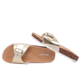 Metalne zlatne papuče DD94P Gold zlatni