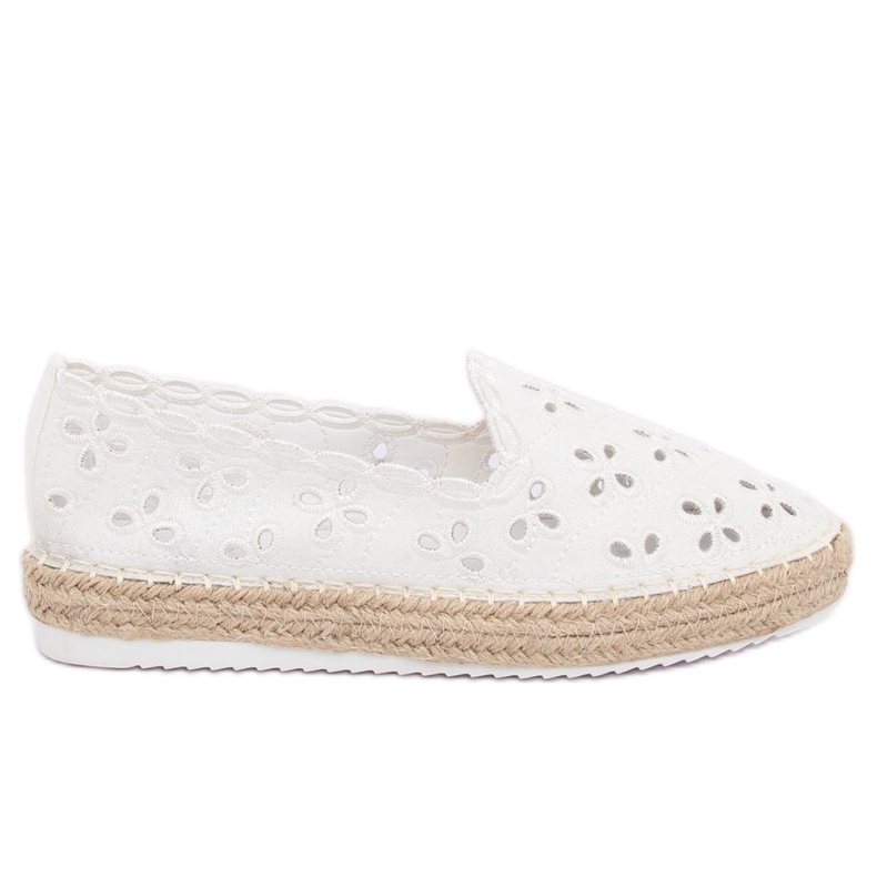 Bijele ažurne espadrile LT112 Bijele bijela