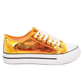 Žute benzinske tenisice XL19P Žute boje zlatni