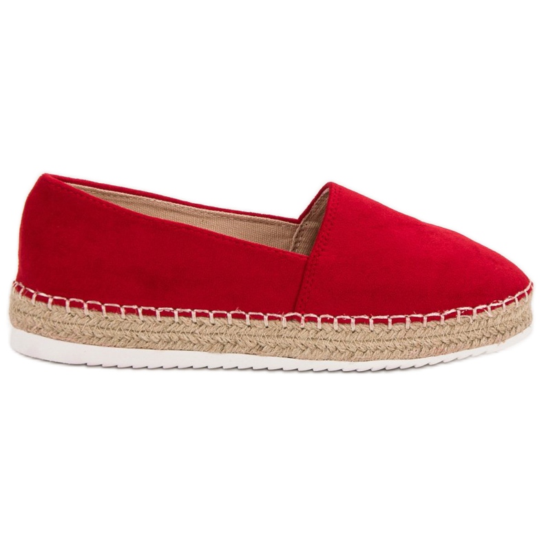 Small Swan Espadrile od crvene antilopa crvena