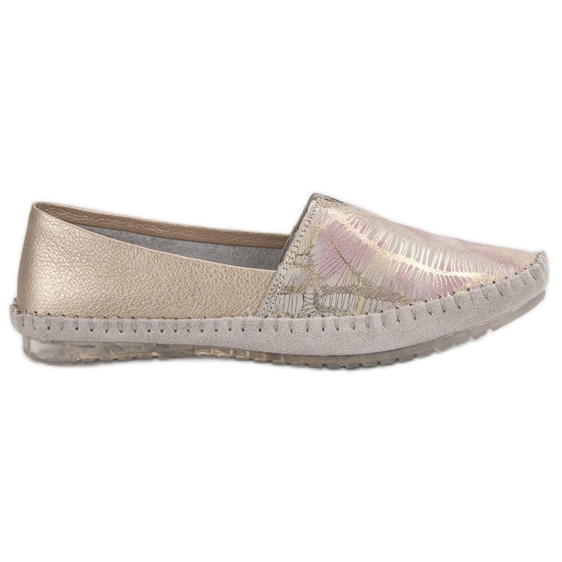 VINCEZA kožni papuče žuta boja