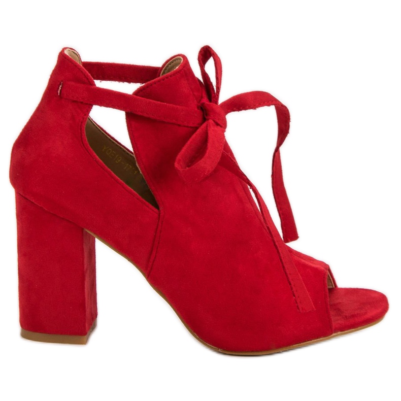 Vinceza Sandale izgrađene na šanku crvena