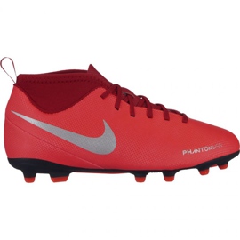 Nike Phantom Vsn Club Df Fg Mg Jr AO3288-600 nogometne cipele višebojan narančaste i crvene