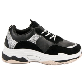 Crne tenisice s uzorkom crna