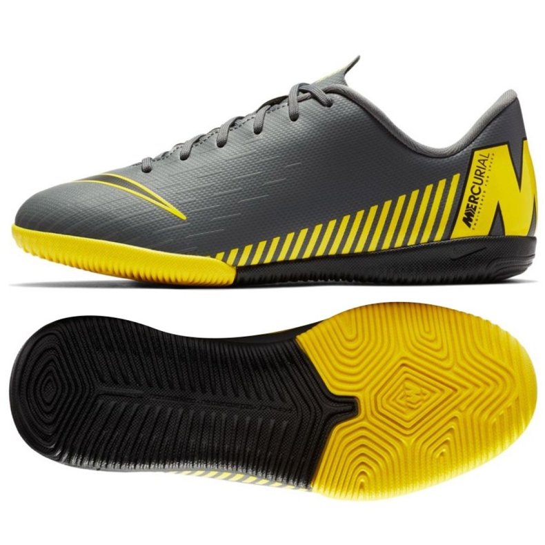 Unutarnje cipele Nike Mercurial VaporX 12 Academy Gs Ic Jr AJ3101-070 siva siva