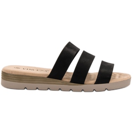 Crne VINCEZA papuče crna