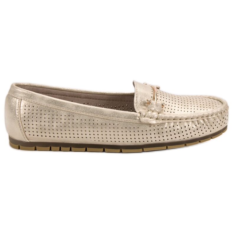 Kylie Sjajne mokasine žuta boja