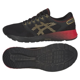 Patike za trčanje Asics RoadHawk Ff M 1011A590-001 crna crvena žuta boja