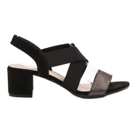 Filippo Sandale s Vincezom Glitter crna