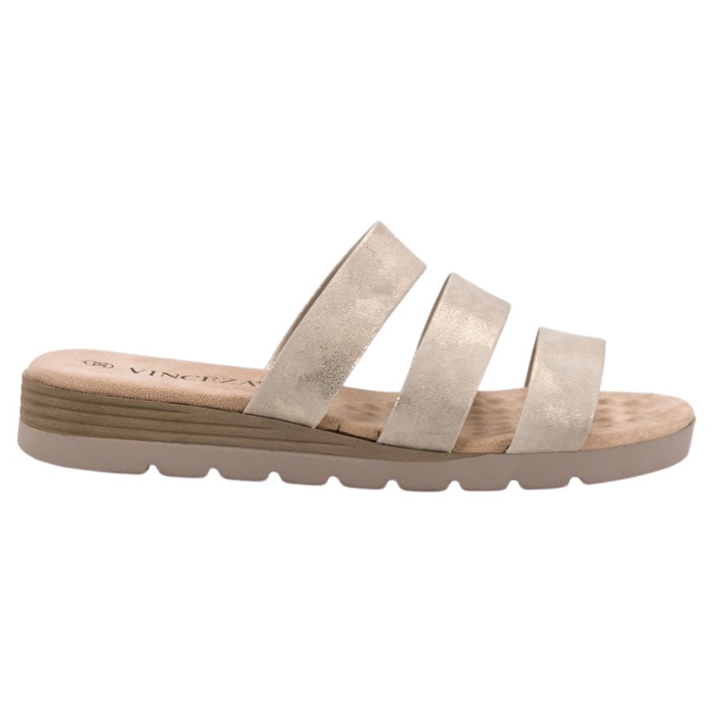 Zlatne VINCEZA papuče zlatna