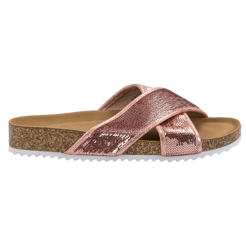 Kylie Ružičaste papuče sa šljokicama ružičasta