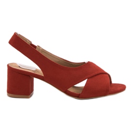 Kylie Crvene sandale od antilopa crvena