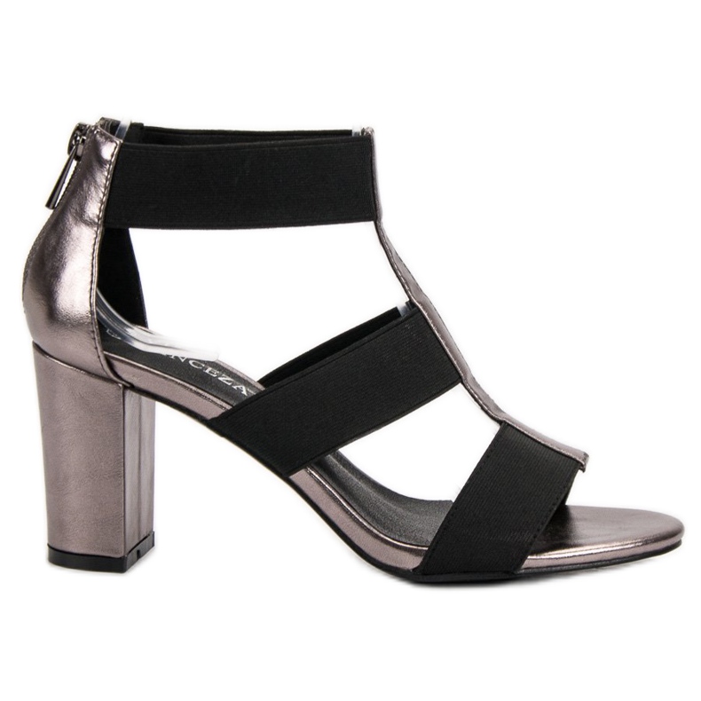 Modne sandale na baru VINCEZA siva