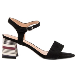 Modne crne VINCEZA sandale crna