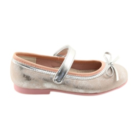 American Club Pumpe za balerine s lukom američkog kluba GC18 siva ružičasta