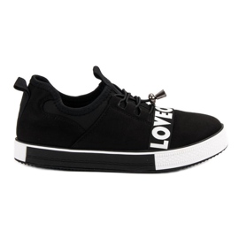 Bestelle Ljubavne sportske cipele s klizanjem crno