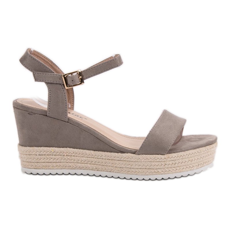 Seastar Udobne sandale na klin siva