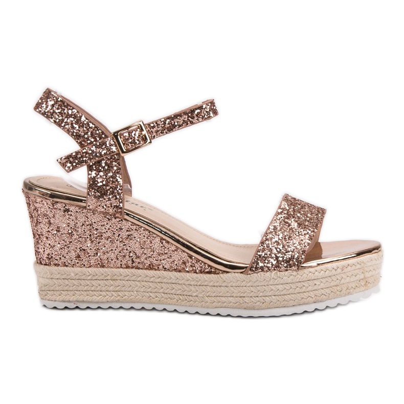 Seastar Udobne sandale na klin žuta boja