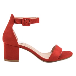 Seastar Crvene sandale na štiklu crvena