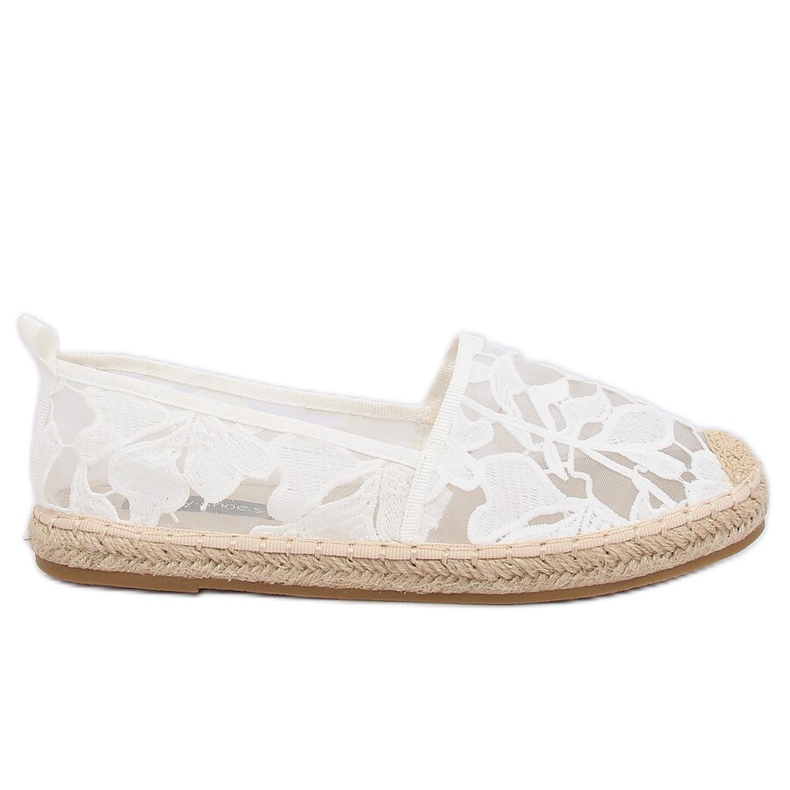 Bijele ažur espadrile 68-130 Bijele bijela