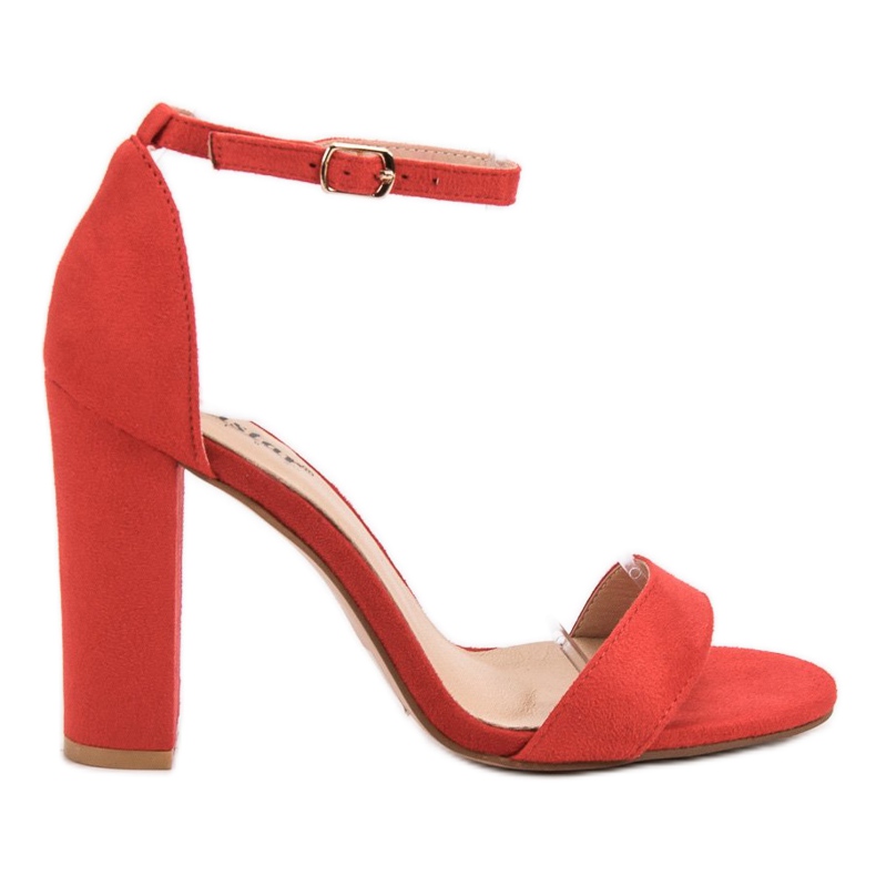 Seastar Seksi sandale na šanku crvena