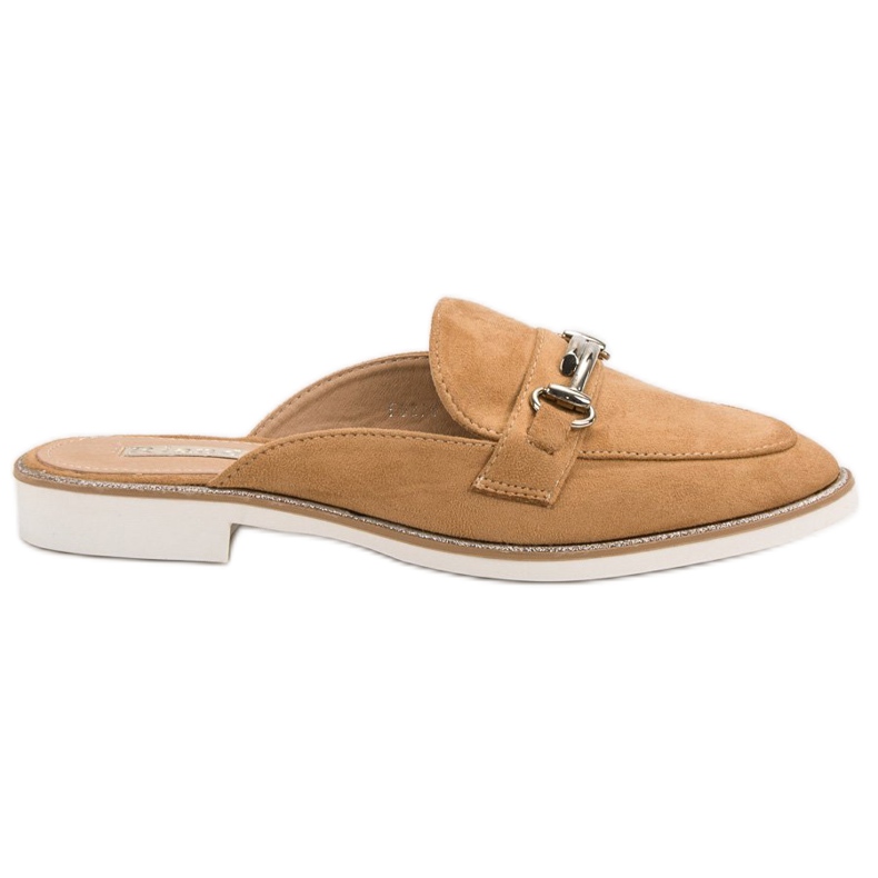 Elegantne ženske papuče smeđa