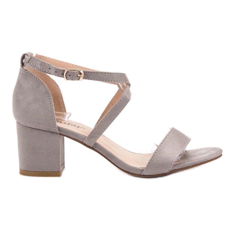 Seastar Sandale od antilopa na šanku siva