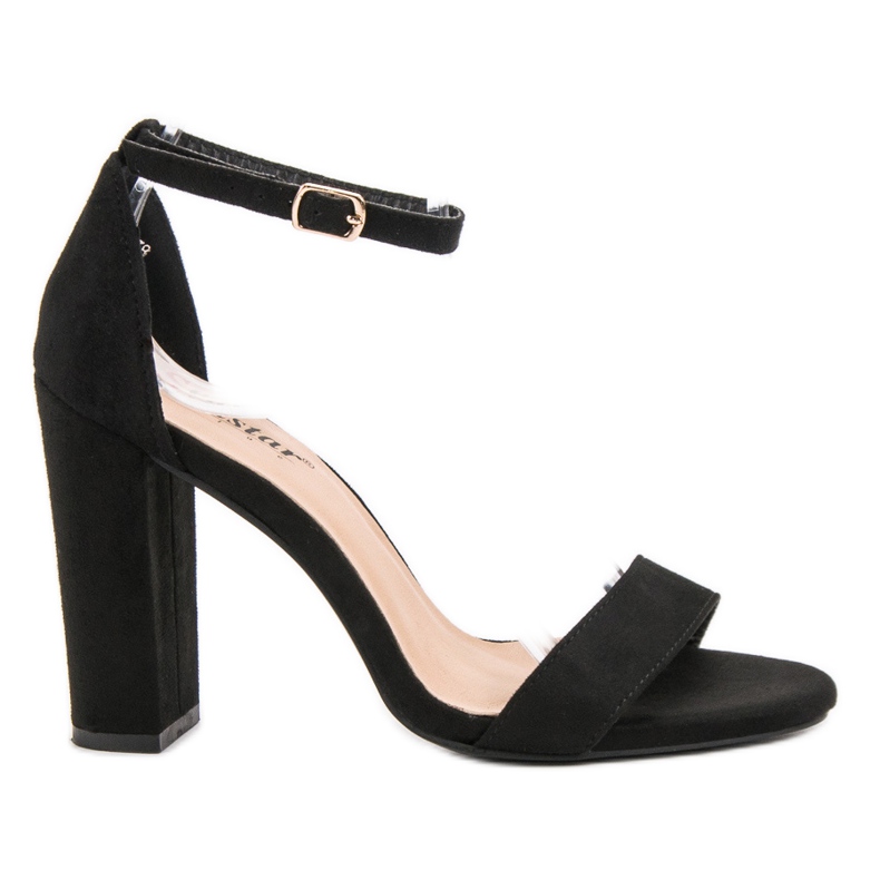 Seastar Seksi sandale na šanku crno