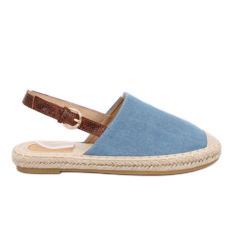 HH-119 PLAVE / KAMELE plave espadrile s otvorenim potpeticama plava